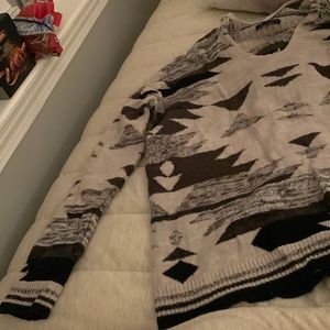 Brown/ tan sweater (pullover hoodie) - lightly worn